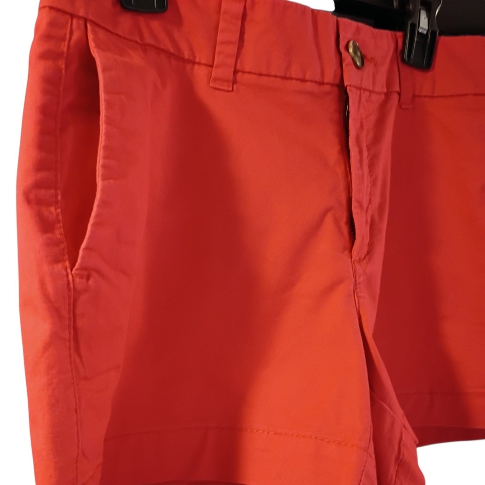 Old Navy Women's Size 0 Red Orange Summer Shorts Mid Rise Pockets Casual EUC - Picture 4 of 5